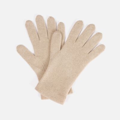Luxury Cashmere Gloves-Beige