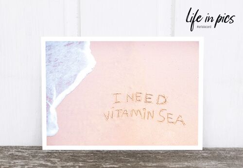 Life in Pic's Foto-Postkarte: Vitamin sea
