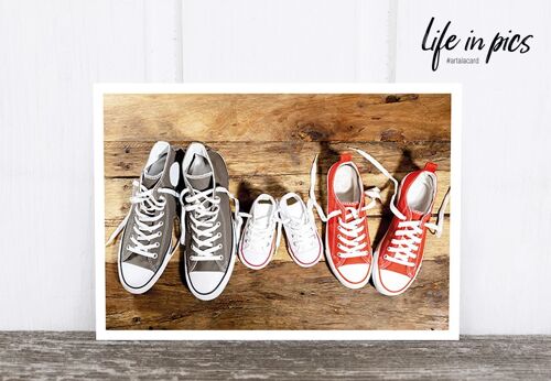 Life in Pic's Foto-Postkarte: Family shoes