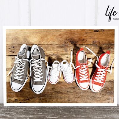 Life in Pic's Foto-Postkarte: Family shoes