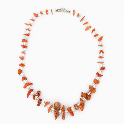 Raw Coral Necklace