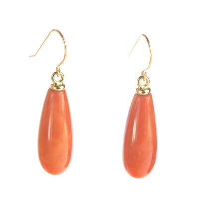 Red Coral Earrings