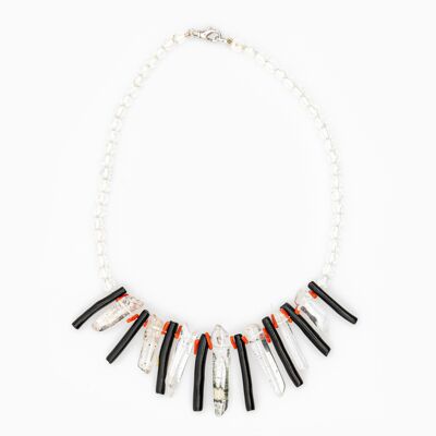 Rock Crystal & Agate Necklace