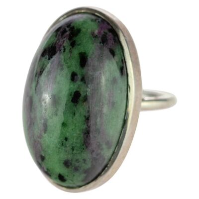 Rubyzoisite Ring