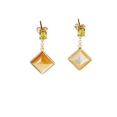 Square Mother of Pearl Earrings