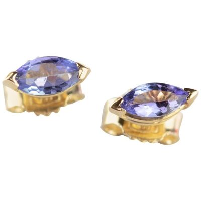 Tanzanite Navette Earrings