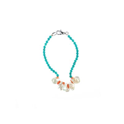 Turquoise and Pearls Bracelet