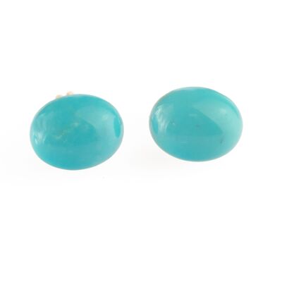 Turquoise Dot Earrings