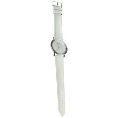 White Leather Wrist Watch