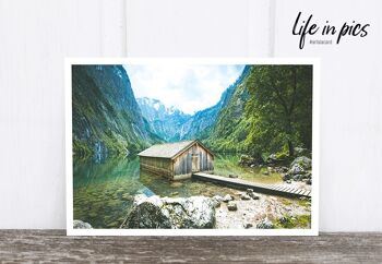 La vie dans la carte postale photo de Pic : Cabane de montagne