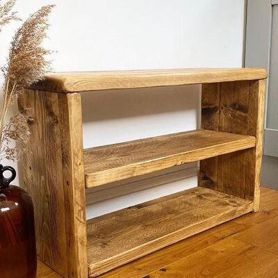 Rustic Shoe Rack | Bespoke Shoe Storage | Shoe Bench | Made to measure  22.5 x 80cm