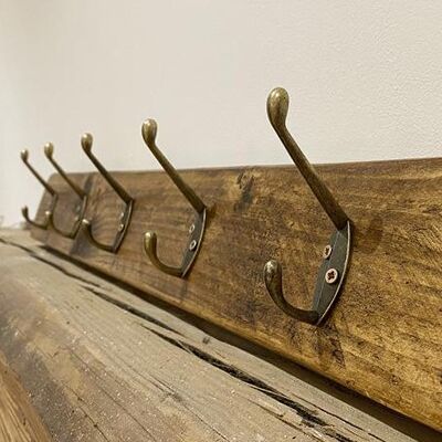 Rustic Coat Hooks | Cast Iron Hooks | Made to Measure  75 - 4 hooks