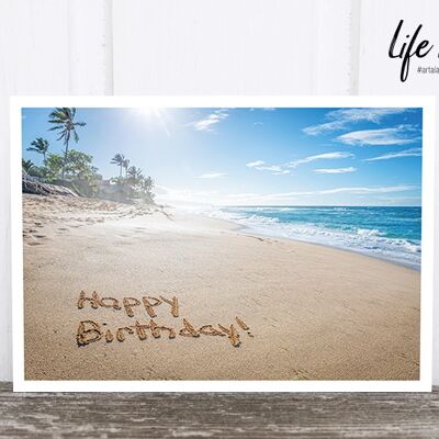 Life in Pic's Foto-Postkarte: Beach birthday