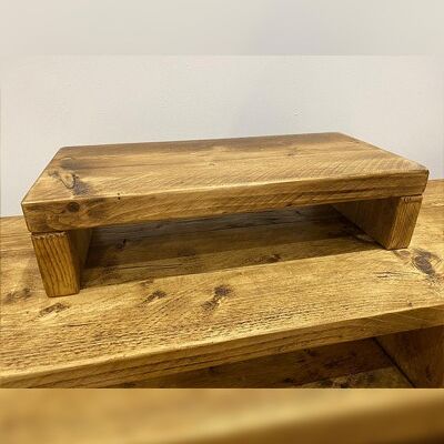Rustic Computer Stand | Monitor Stand | Laptop Stand | Made to Measure  (H) 12cm x 60 (L)