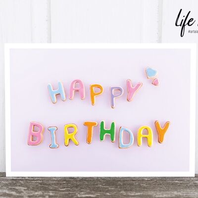 La carte postale photo de Life in Pic : lettres d'anniversaire