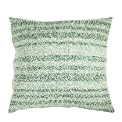 MERINO WOOL CUSHION HAND-KNITTED IN LOOM.