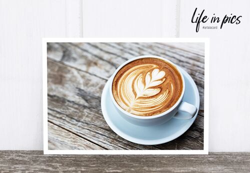 Life in Pic's Foto-Postkarte: Coffee leave