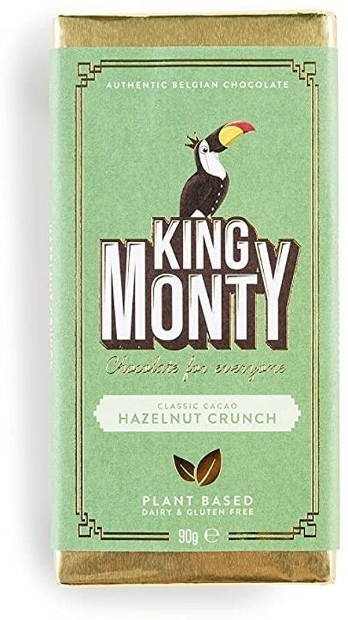 King Monty Hazelnut Crunch Bar 12x 90g