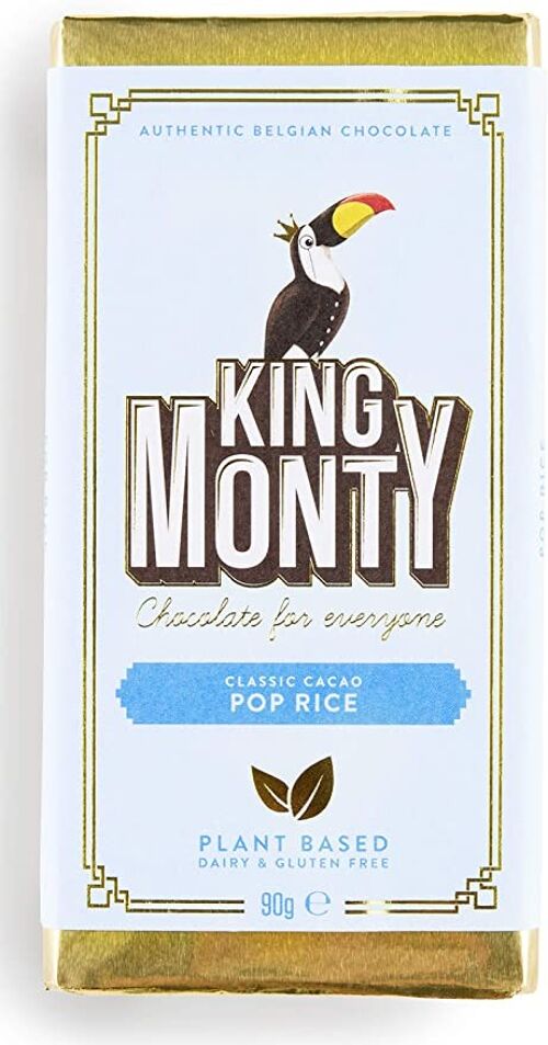 King Monty Pop Rice Bar  12x 90g