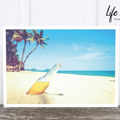 Life in Pic's Foto-Postkarte: Beer bottle