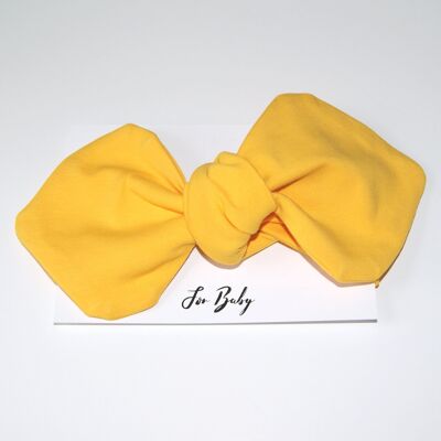 Yellow Headwrap Bow - 6-12 Months