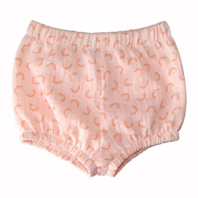 Peach rainbow Bloomers for baby and toddler