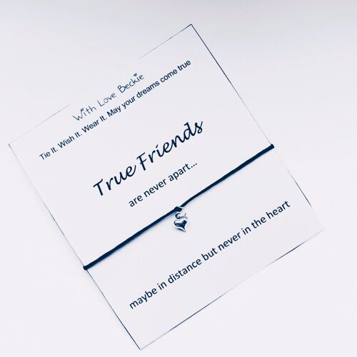 True Friends Wish String Bracelet