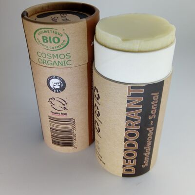 Déodorant Naturel Bio - Bois de Santal - Etui Complet - BUNDLE 12 pièces - Emballage 100% papier