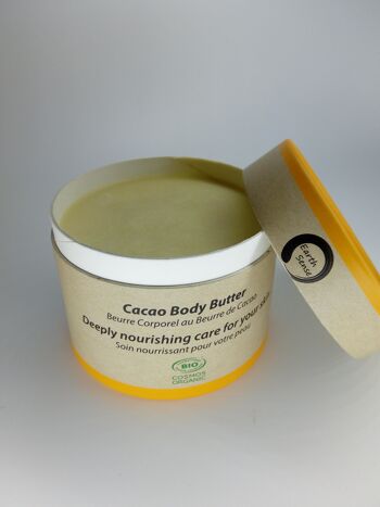Beurre corporel au cacao biologique - Étui complet - BUNDLE de 6 pièces - Emballage 100% papier