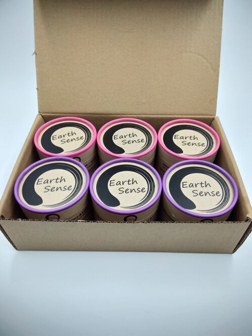 Organic Body Polish Exfoliant - Mixed case starter - 6 piece BUNDLE - 3 of each - 100% Paper Packaging