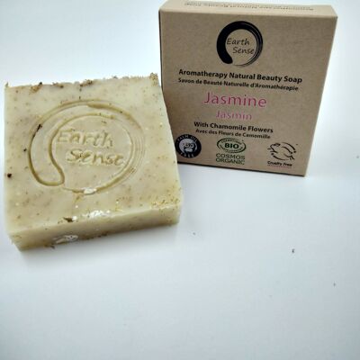 Organic Solid Soap - Jasmine with Chamomile Flowers