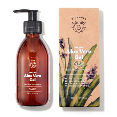 Gel de Aloe Vera Bio + Aceite Esencial de Lavandín 200ml