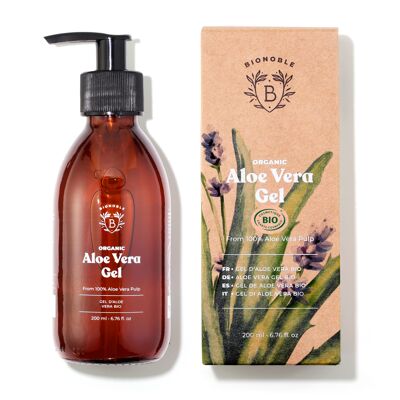Organic Aloe Vera Gel + Lavandin Essential Oil 200ml