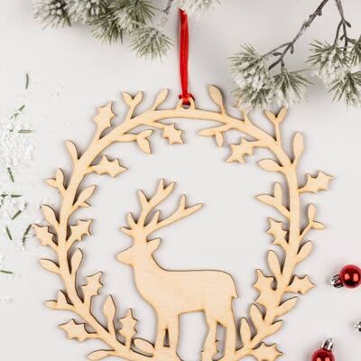 Deer Wreath - Large