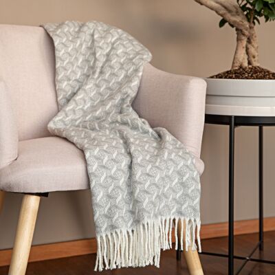 Throw/Plaid Cubis Gray