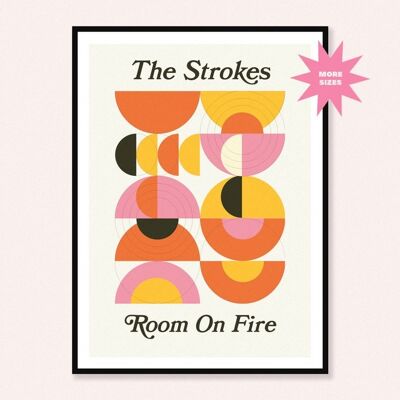 THE STROKES - Room On Fire Album Art Print , CHAPTERDESIGNS-146