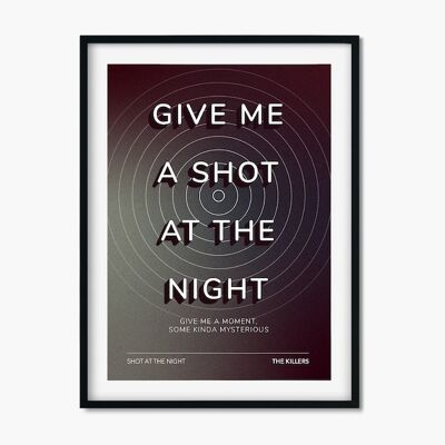 The Killers inspired music print