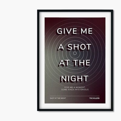 The Killers inspired music print