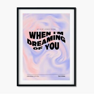 The Coral inspired music print