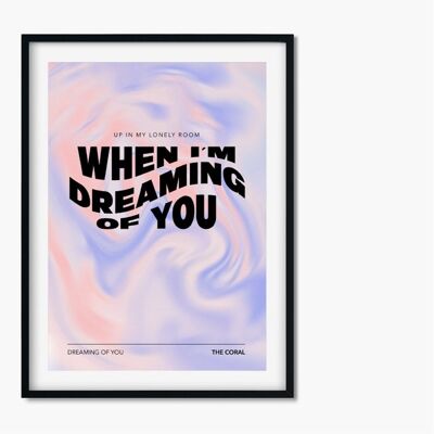 The Coral inspired music print