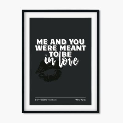 Wolf Alice inspired music print