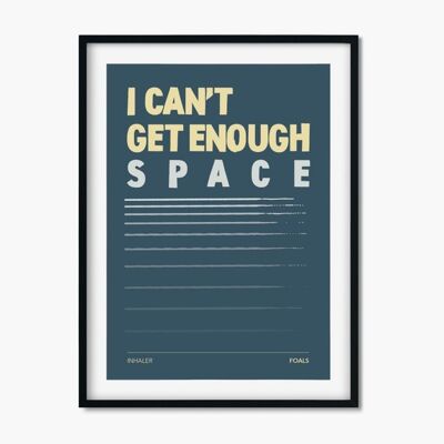 Inhaler - Foals | Song Lyric Print  , CHAPTERDESIGNS-617