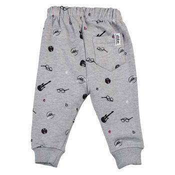 Pantalon de Jogging Eddy Imprimé Gris 2