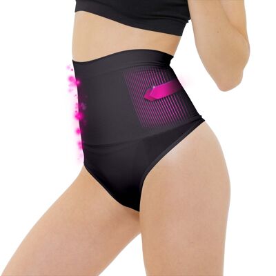 Tanga adelgazante vientre plano negro