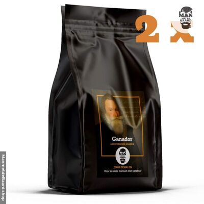 Ganador | rijke body & lange nasmaak - Mokkapot - 2 x 500 gram