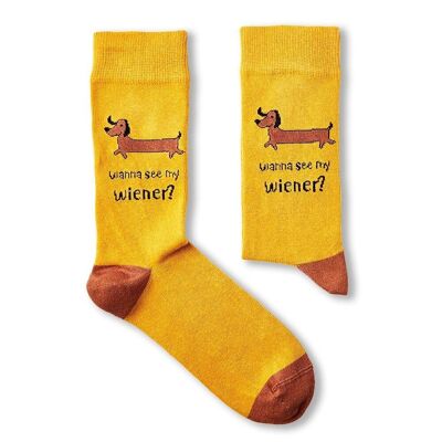 Unisex Willst du meine Wiener Socken sehen?