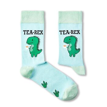 Chaussettes unisexes Tea-Rex 1
