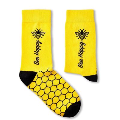 Unisex Biene Happy Socken