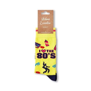 Chaussettes unisexes J'aime les années 80 3