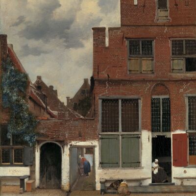 Het straatje - Johannes Vermeer - met thermostaat